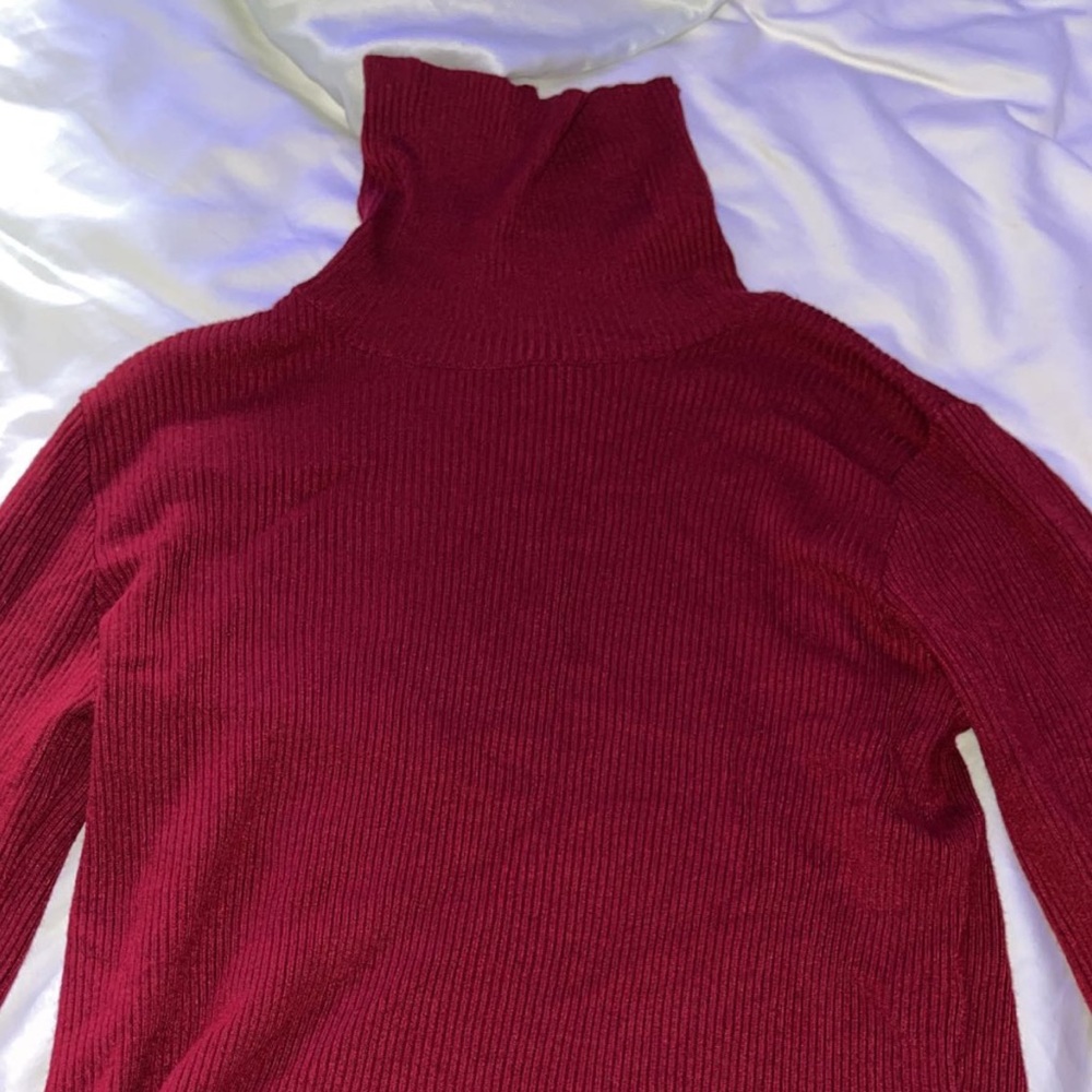 maroon turtle neck new with tags